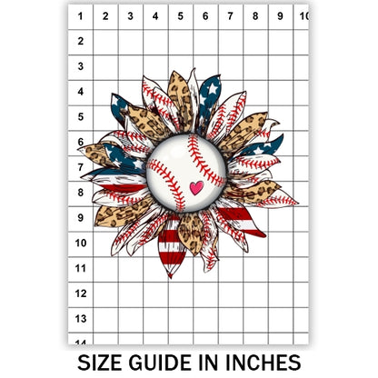 Baseball Sunflower Sublimation