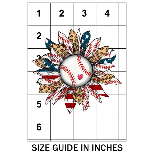 Baseball Sunflower Sublimation