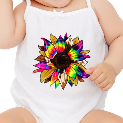 Cow Hide Tie Dye Sunflower Sublimation