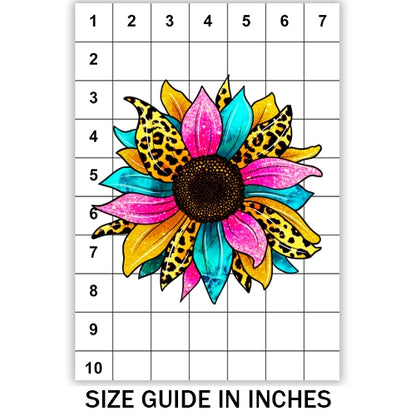 Leopard Sunflower Sublimation