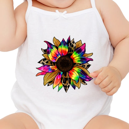 Tie Dye Leopard Sunflower Sublimation