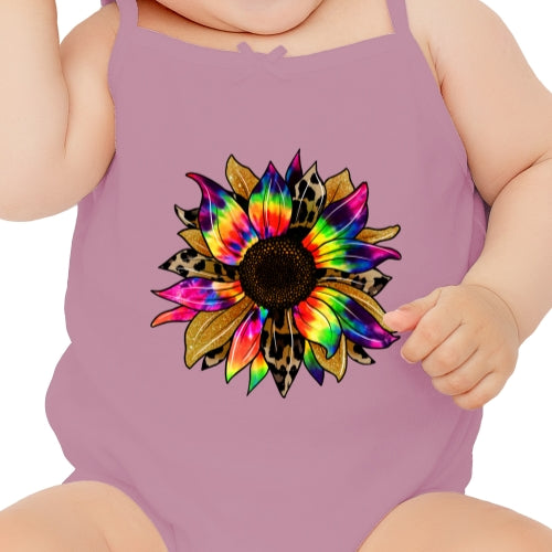 Tie Dye Leopard Sunflower DTF