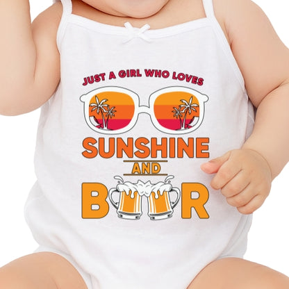 Girl Loves Sunshine And Beer Sublimation