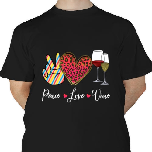 Peace Love Wine DTF