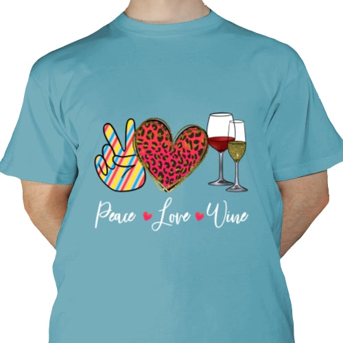 Peace Love Wine DTF