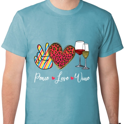 Peace Love Wine DTF