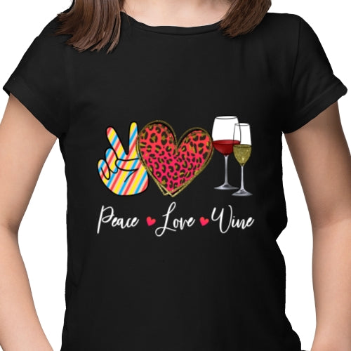 Peace Love Wine DTF