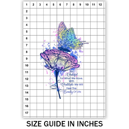Be Grateful Butterfly Sublimation