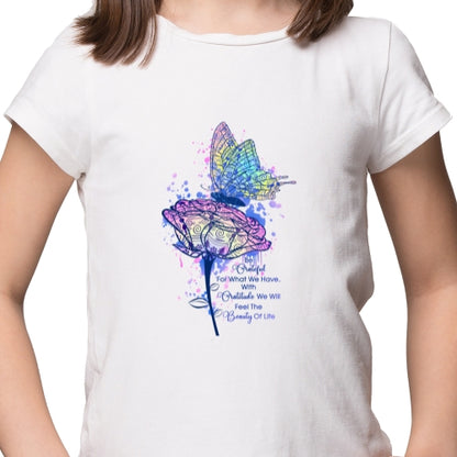 Be Grateful Butterfly Sublimation