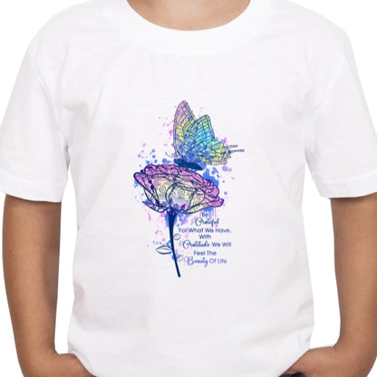 Be Grateful Butterfly Sublimation