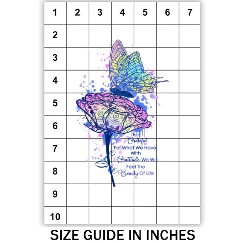 Be Grateful Butterfly Sublimation
