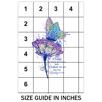 Be Grateful Butterfly Sublimation