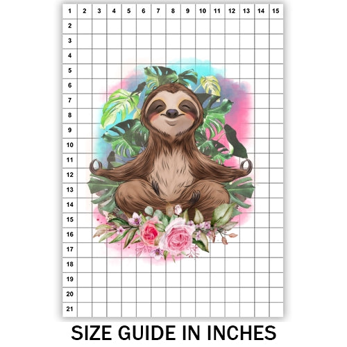 Happy Sloth Sublimation