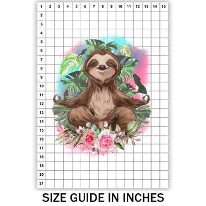 Happy Sloth Sublimation