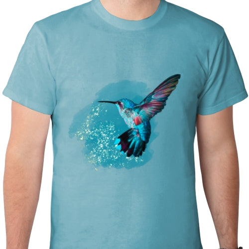 Teal Hummingbird DTF