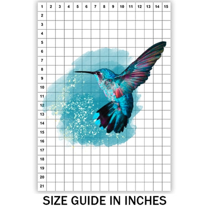 Teal Hummingbird Sublimation