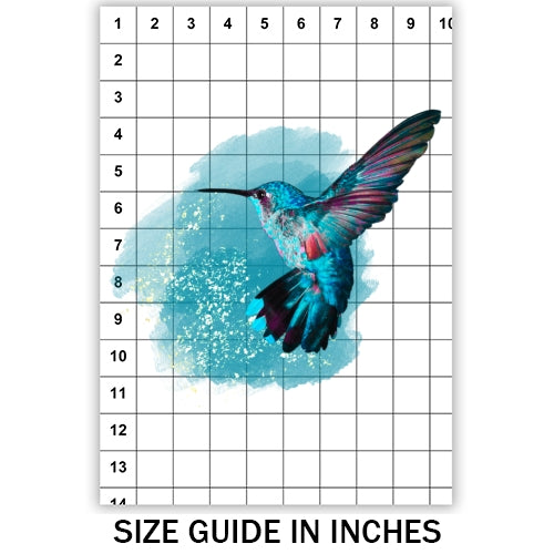 Teal Hummingbird Sublimation