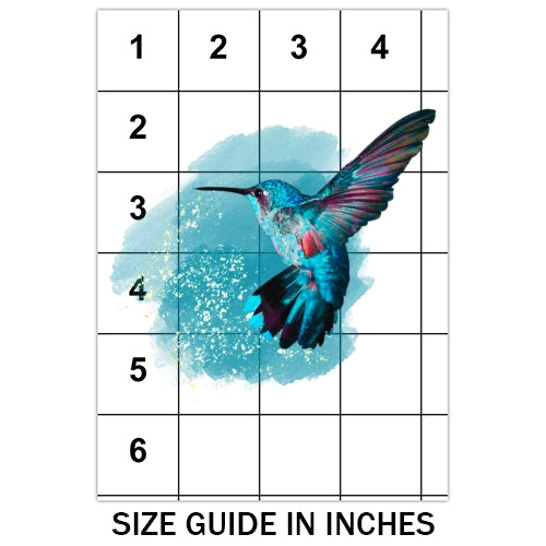 Teal Hummingbird Sublimation