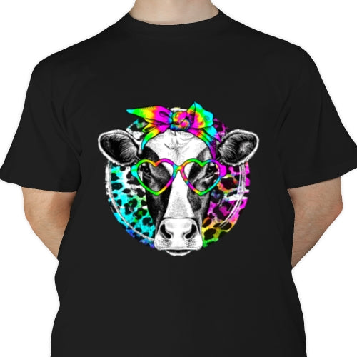 Cow Tie Dye DTF