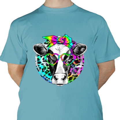 Cow Tie Dye DTF