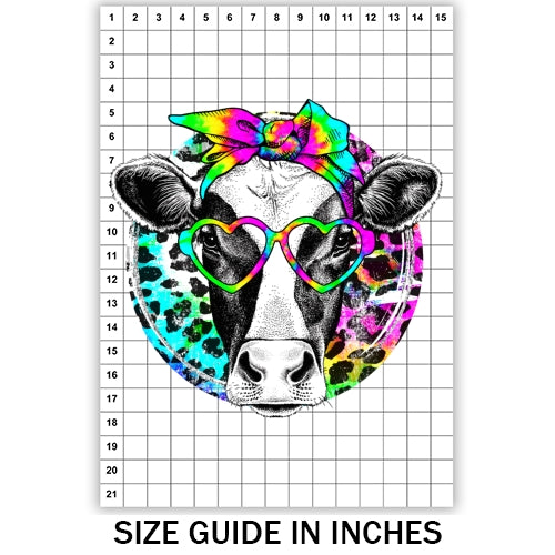 Cow Tie Dye Sublimation