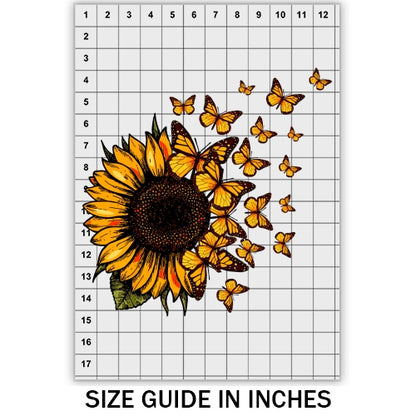 Butterfly Sunflowers DTF