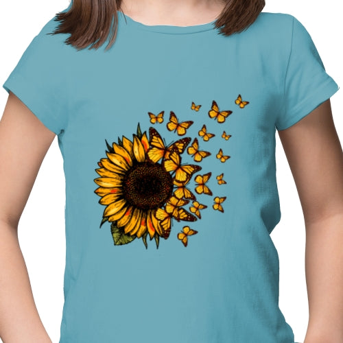 Butterfly Sunflowers DTF