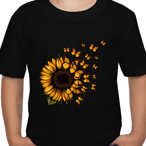 Butterfly Sunflowers DTF