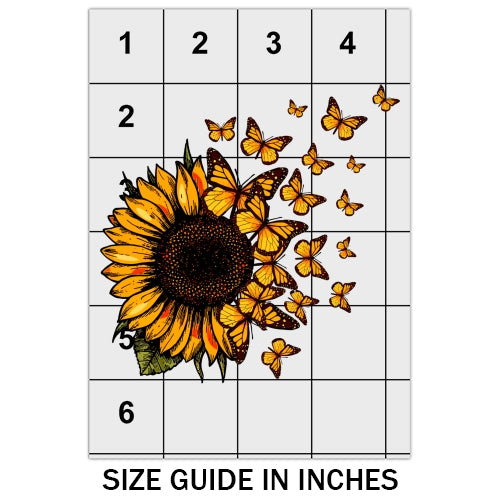 Butterfly Sunflowers DTF