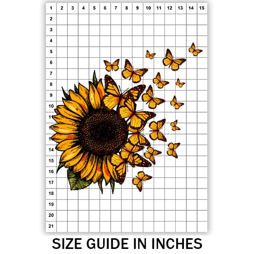 Butterfly Sunflower Sublimation