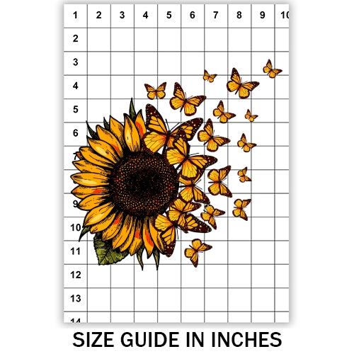 Butterfly Sunflower Sublimation