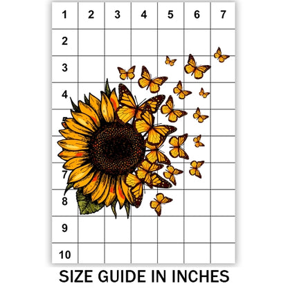 Butterfly Sunflower Sublimation