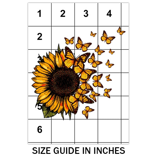 Butterfly Sunflower Sublimation