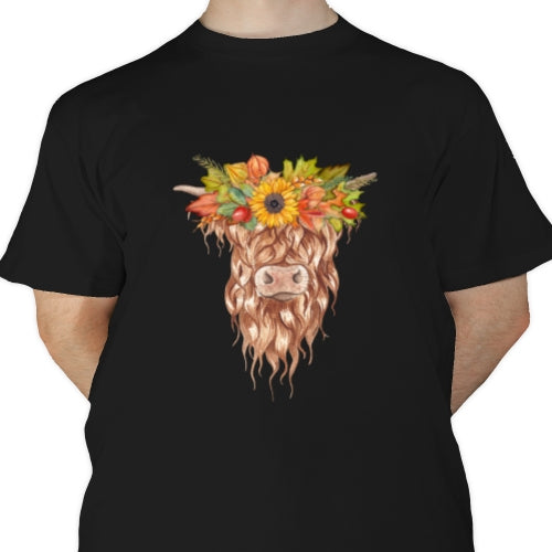 Fall Highland Cow DTF