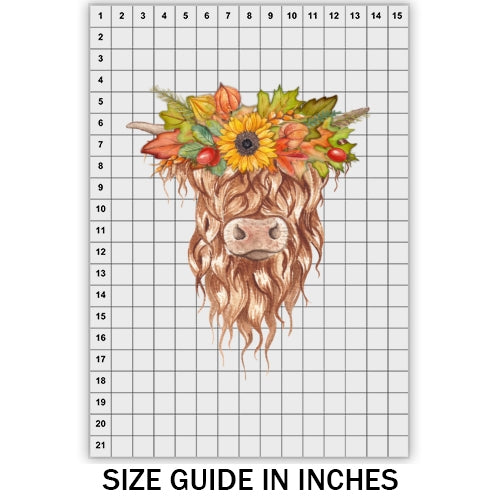 Fall Highland Cow DTF