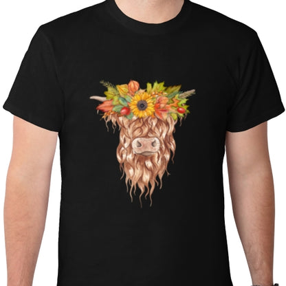 Fall Highland Cow DTF