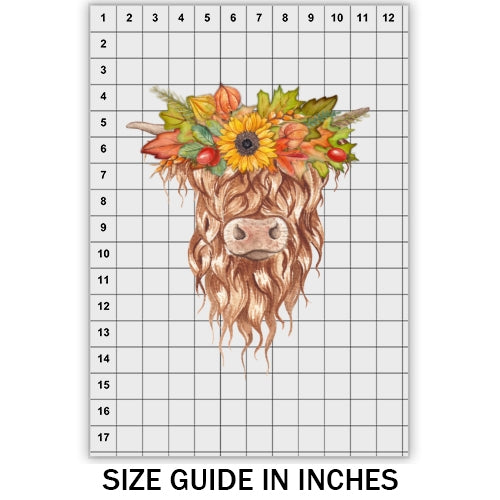 Fall Highland Cow DTF