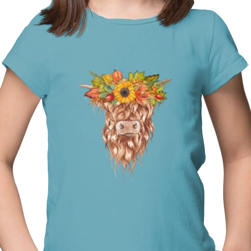 Fall Highland Cow DTF