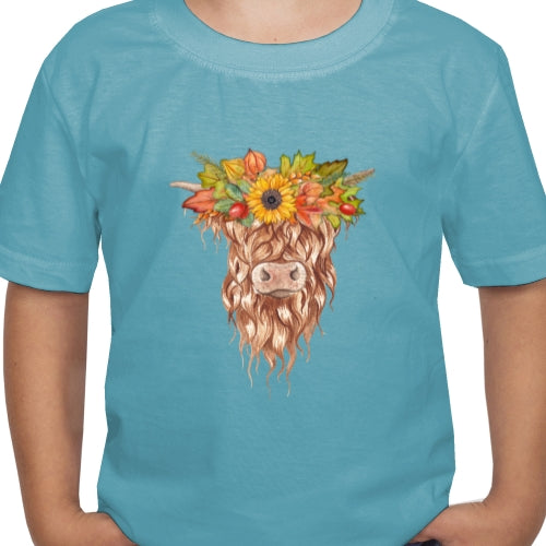 Fall Highland Cow DTF