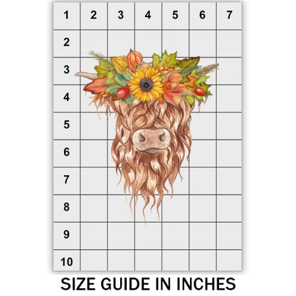 Fall Highland Cow DTF