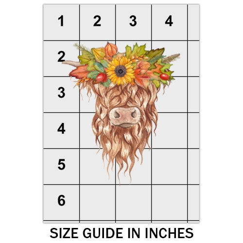 Fall Highland Cow DTF