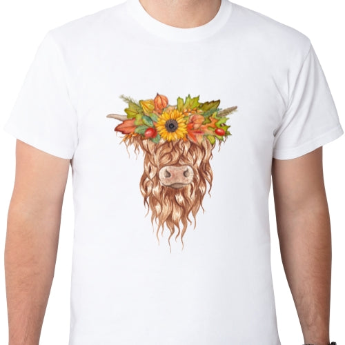 Fall Highland Cow Sublimation