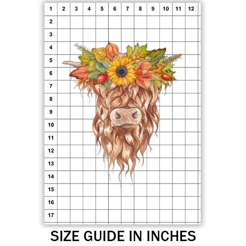 Fall Highland Cow Sublimation