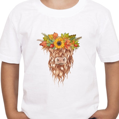 Fall Highland Cow Sublimation