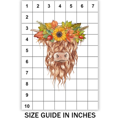 Fall Highland Cow Sublimation