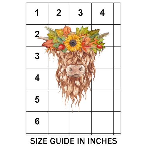 Fall Highland Cow Sublimation