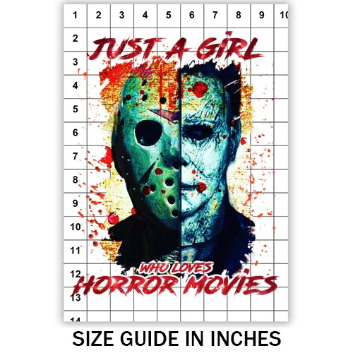 Just A Girl Who Loves Horror Movies 03 Sublimation