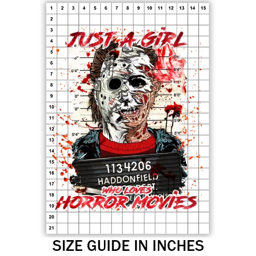 Just A Girl Who Loves Horror Movies 04 Sublimation