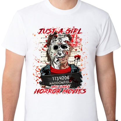 Just A Girl Who Loves Horror Movies 04 Sublimation