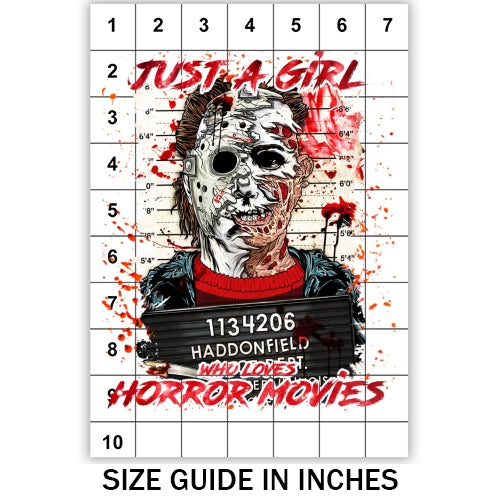 Just A Girl Who Loves Horror Movies 04 Sublimation